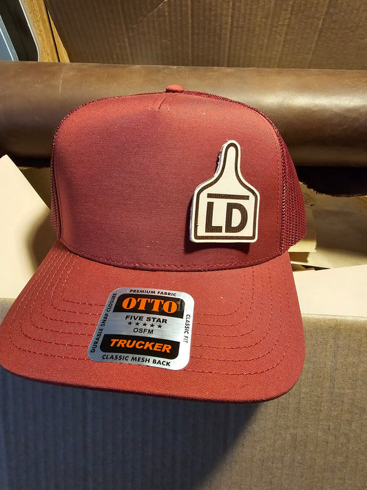 Bar LD Leather Tag Hat