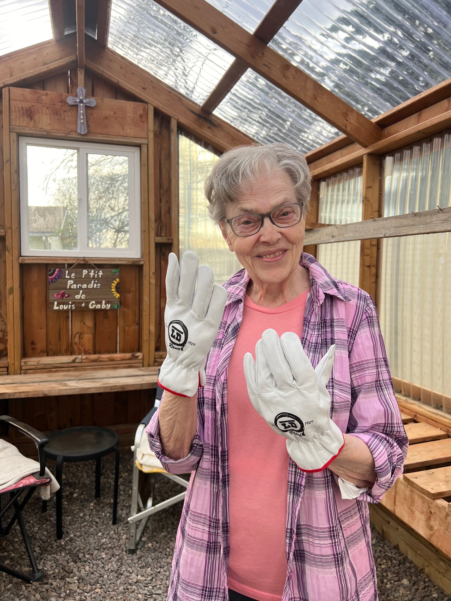 Bar LD Branded Leather Gloves